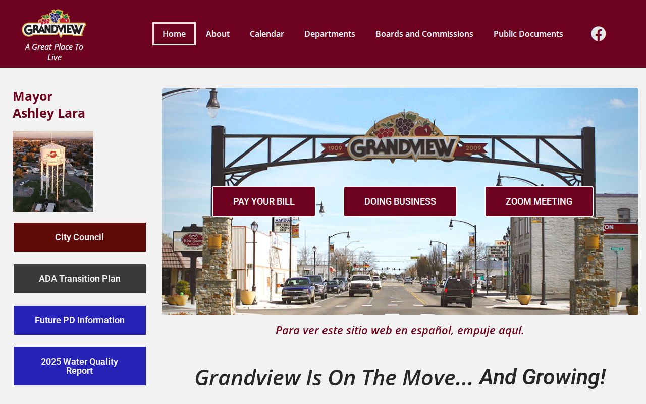 Grandview criminal records city government access