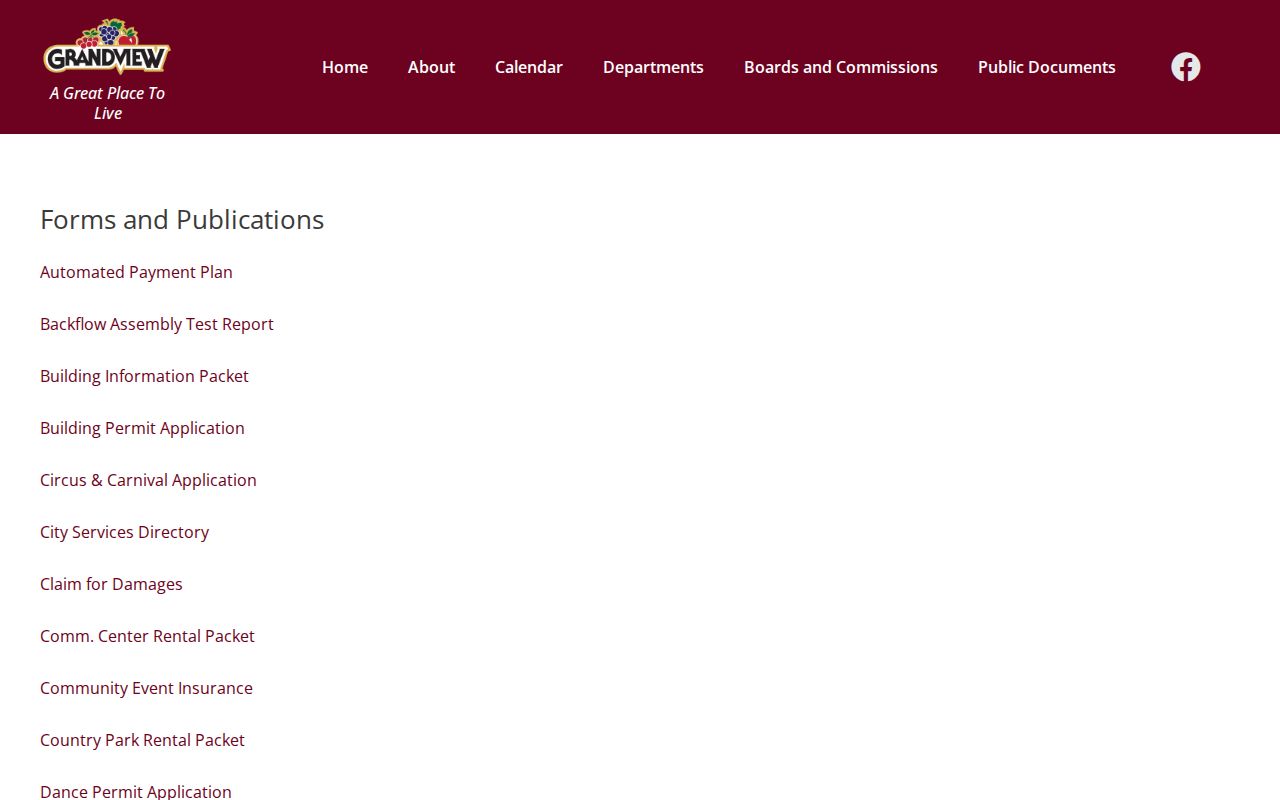 Grandview criminal history request forms and public records