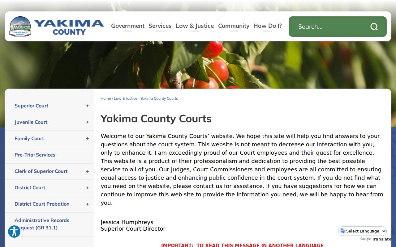 Yakima County criminal court cases overview